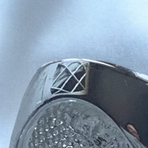 Modernist Open Work Silver Plated Chunky Fashion Ring Costume Jewelry NEW - Picture 7 of 7